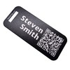 Custom Metal Luggage Tag - Customized Engraved Info & QR