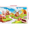 Candy Land Party Decoration Supplies, Extra Large Fabric Sweet Cartoon