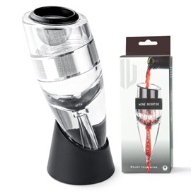 Deluxe Professional D&Slifei Wine Aerator with Unique Aeration Device for Improved Flavor,Enhanced Bouquet,and Rich Finish - Quality and Convenience for Wine Lovers and Sommeliers.(Silvery)