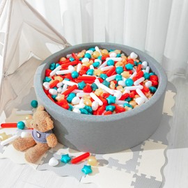 STARBOLO Ball Pit Balls Stars Hearts 200pcs,Red Green Colors