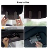 Ompellus Car Sunglasses Holder Case, Leather Sunglasses Holder Clip for