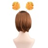 HODRME 2 Pieces Pom Pom Head Bopper-Yarn Spings Pom Headwear