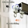 TSBSHum 20 Pack Ceiling Roller, Sliding Curtain Gliders with Wheels,
