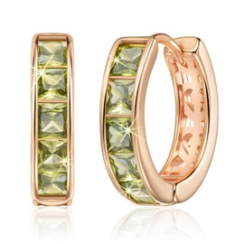 Linawe Small Hoop Earrings, Piercing Ring, Helix Earrings, Nickel-Free Jewellery, Women, Gold, Rose Gold, Silver, Mini Hoop Earrings, Copper Brass, Moissanite