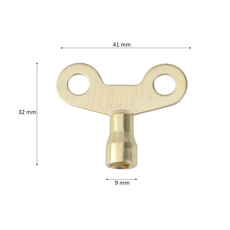 LKG® 2 pcs Solid Brass Radiator Key - Radiator Bleed