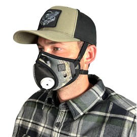 RZM3 Camo Hunting & Dust Mask - XLarge (XL) – Scentless Hunting Gear That Eliminates Odors from Your Breath