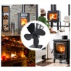 Ailgely Heat Powered Wood Stove Fan 4 Blades,Fireplace Fans Non