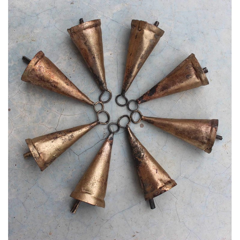 Mango Gifts 3 Dozen Triangular Bells with Metal Striker 7cm