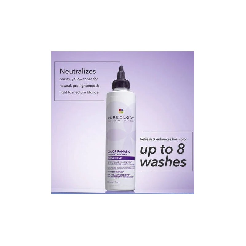 Pureology Color Fanatic Top Coat + Tone Purple 200ml