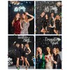 Black Shimmer Wall Backdrop 12 Panels Cover 4 x 3