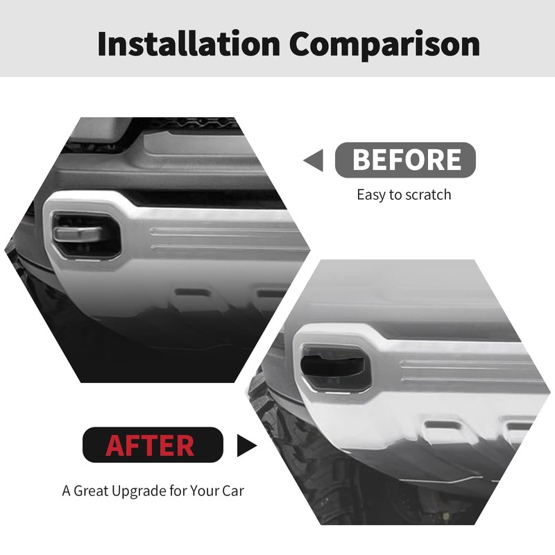 RT-TCZ Tow Hook Covers Bumper Tow Hook Covers Rubber Protector