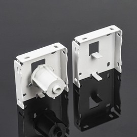 Roll Ease Fascia Bracket Set R16 R-Series 3" - White - Replacement Mounting Bracket for Motorized Shades & Blinds