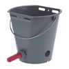 8L Plastic Feeder Bucket with Nipples Check Valves Feeding Equipment