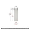 TONYFY Titanium Pill Container Keychain, Waterproof EDC Pill Holder (M)