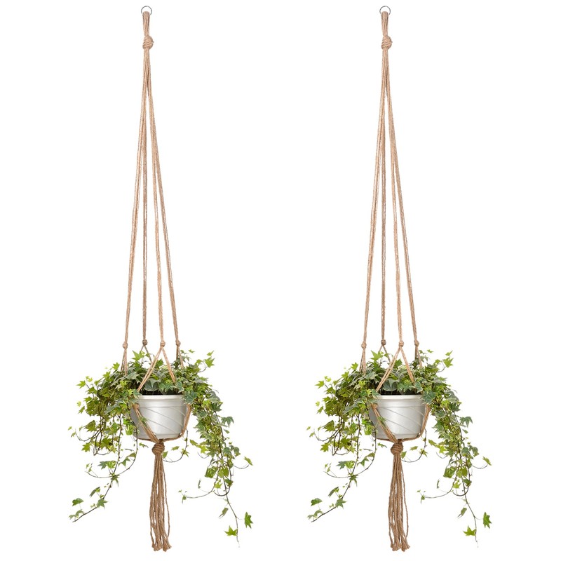 EBOOT 2 Pack 48 Inch Large Macrame Plant Hanger Rope