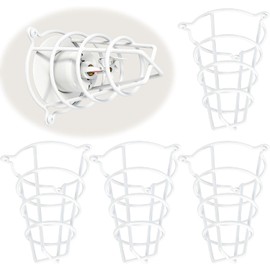 Happy Tree (4 Pack) White Fire Sprinkler Head Guard Cover for Both 1/2" & 3/4" Sprinkler Head 6" Deep Cage