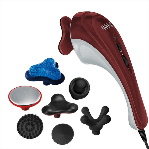 Wahl Hot Cold Therapeutic Light Vibratory Corded Massager with Variable Soothing to Medium Vibratory Speed to Relieve Muscle Pain and Reduce Swelling, Due to Chronic Pain or Fitness Injury – 4295-400