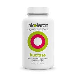 Intoleran Fructase Digestive Enzymes - 108 Capsules | Supplement for Fructose Intolerance | Enzymes to Help Digest Sugary Foods & Drinks (Fruit Sugar) | Fast Acting | Pure and Vegan | Low FODMAP