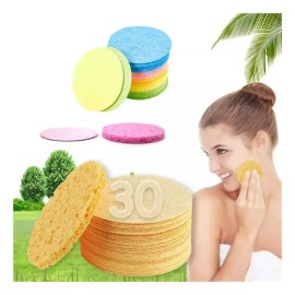 30 Pzs Esponja Facial Comprimida Para Limpieza Y Exfoliación                                                                                          