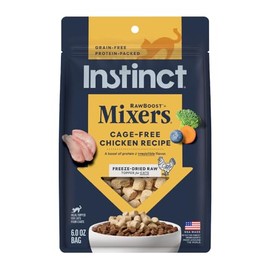 Instinct Raw Boost Mixer Chicken Formula Grain-Free Freeze Dried Meal Topper for Cats, 6 oz. Bag