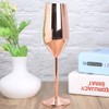 304 Stainless Steel Wine Goblet Champagne Glasses Drinking Cups 220ML