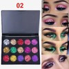15-Color Pearl Glitter Eyeshadow Palette, Metallic Shimmer Makeup Collection