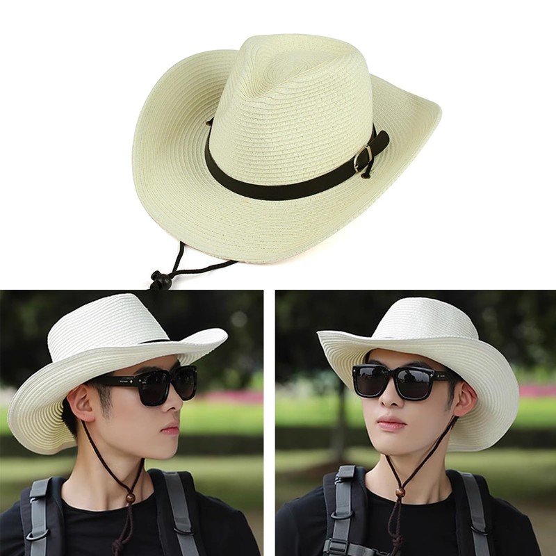 Xiuyer Sun Hat Straw Hat Women Men Summer Beach Hat