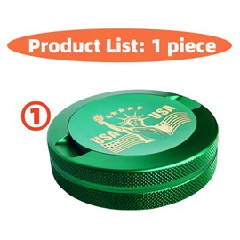 OiwMuOck 3.5 Upgraded Can Aluminum Metal Container & Holder Custom Slim Tin Case for Pouch & Caddy Moisture-proof Stylish Cool design (Green)