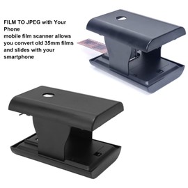 Film & Slide Scanner LED Lighted, Digital Film Scanner 35mm, Foldable and Space Saving Photo Scanner for Old Slides to Digital