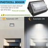 2PACK Dusk to Dawn 100W LED Wall Pack Light Fixture,