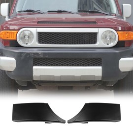 Front Bumper Grille Headlight Filler Trim Compatible with Toyota FJ Cruiser 2007-2021 Front Headlight Lower Replacement Plate Protection Accessories 52513-35100 (Matte Black, Left+Right)