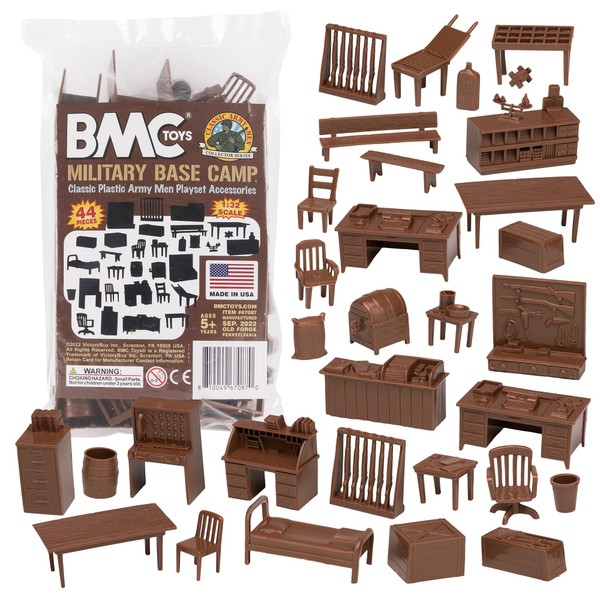 BMC Classic Marx Military Base Camp - 44pc Plastic Army
