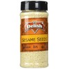 Sesame Seeds White (Hulled) by Its Delish, 9 Oz. Medium Jar