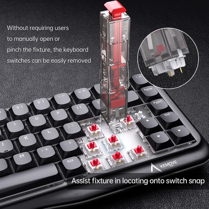 KEMOVE P10 2-in-1 Switch Puller Keycap Puller for Mechanical Keyboard,