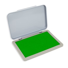 Metal Case Stamp Pad Medium Size, Green Color - Size: 3" x 4" - Choose from 15 Ink Colors