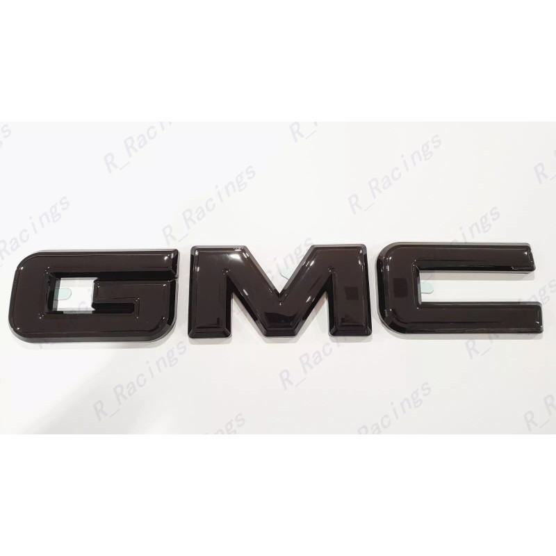 Auto Front & Rear Gloss Black Overlay Emblem 2019-2025 GMC
