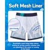 Idgreatim Youth Boys Swim Trunks Kids Neon Geometric Bathing Suits