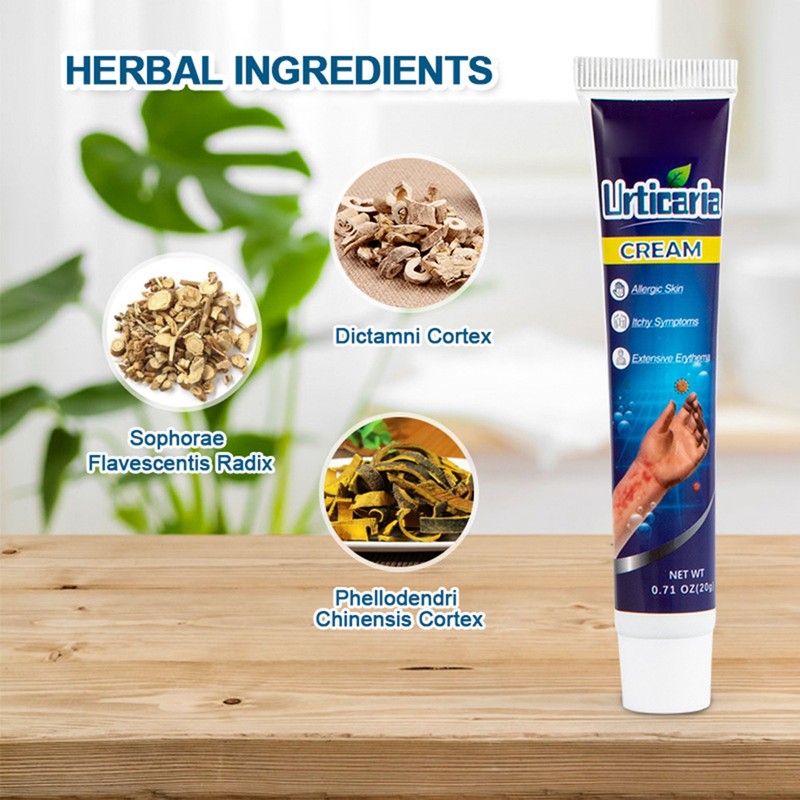 Urticaria Antipruritic Cream 20g Natural Herbal Anti Itch Ointment