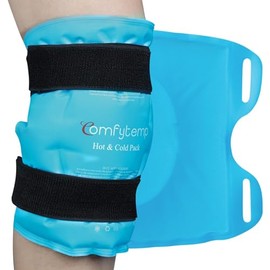 Comfytemp Cooling Cuff Knee with Fasteners, 27 x 35 cm Cooling Pads, Large Gel Cooling Bandage, Reusable Cooling Pack, Knee Cooling After Load, Sports or Surgery, Knee Brace Cold Warm Compress
