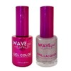 WAVEGEL Soak-Off Gel & Nail Lacquer Matching Duo Set -