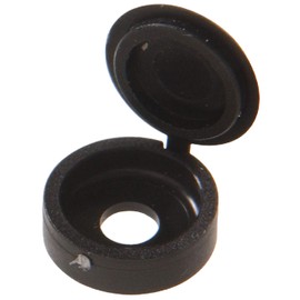 Hillman 59047 Hinge Screw Cover Number 8/Number 10, Black , 15-Pack