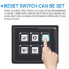 6 Gang Switch Panel 12-24V Car Universal 6P LED Touch