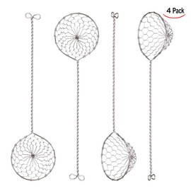 Xrten 4 Piece Fondue Sieve Stainless Steel Fine Mesh Kitchen Sieve Set