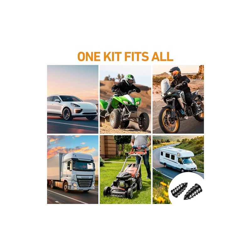 Quick Fix Tire Plug Kit - 40 Pieces for Easy