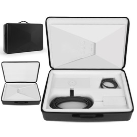 ZLYM Starlink Gen 3 Case,Camping Portable Dustproof Waterproof Shock Pressure-proof Star link Bag,Perfect Customized Internal Star link Gen 3 Standard kit Accessories for Travel Case Black L