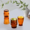 Frcctre Set of 4 Koi Fish Design Drinking Glasses, Stackable