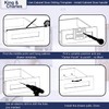 King&Charles Cabinet Hardware Template with Center Punch, Cabinet Handle Template