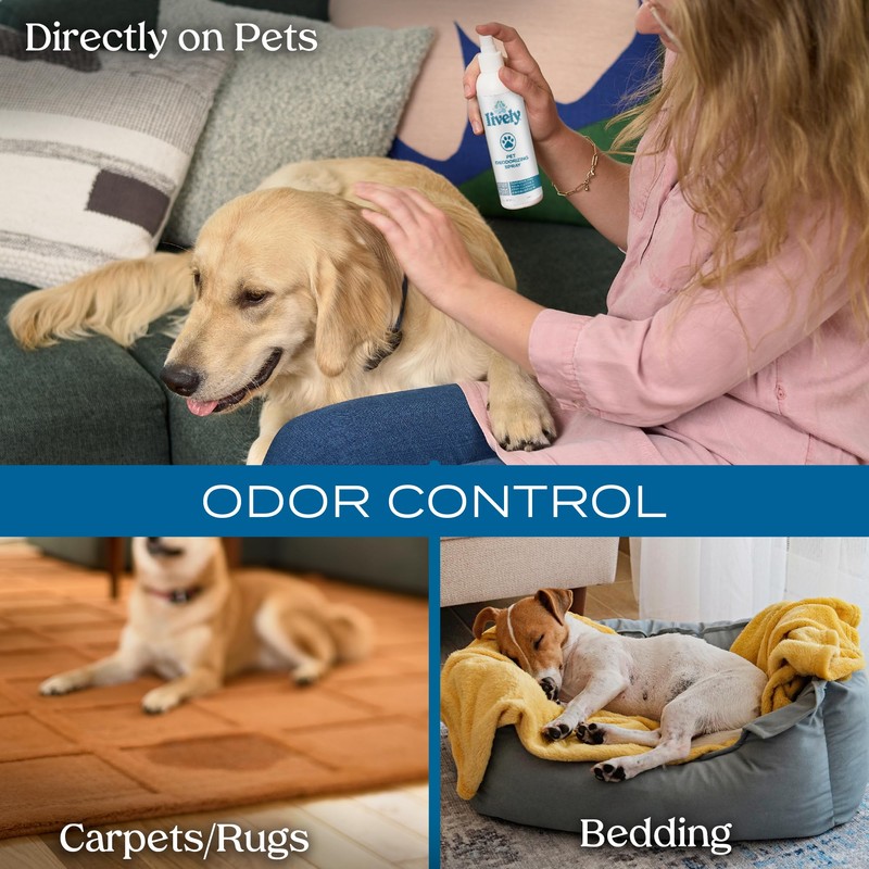 Lively Pet Odor & Stain Control Bundle – Deodorizing Spray