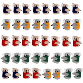 RZJSLSHANHAI 40 Pcs Koala Clip Buddy Koala Clip Stuffed Animal Pencil Toppers Bear Prizes Fuzzy Bear Hugger Cli-p Animal Plush Pencil Cli-ps Cute Toy for Graduation Gift Party Favors