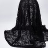 CABODYALS 160CM Black Stretch Lace Vintage Floral Fabric for Sewing
